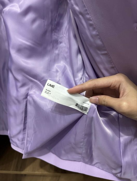 Однобортный оверсайз блейзер LIME