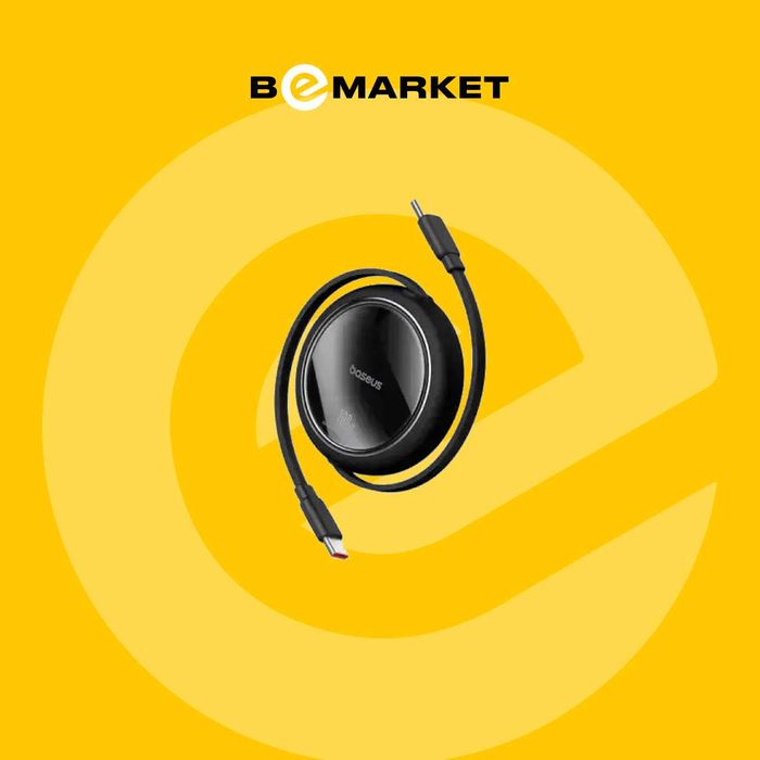 Кабель Baseus Free2Draw Mini Retractable Charging USB-C 100W 1m Black