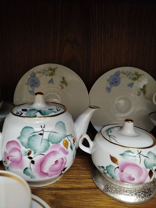 Чайный сервиз советский раритет Розы