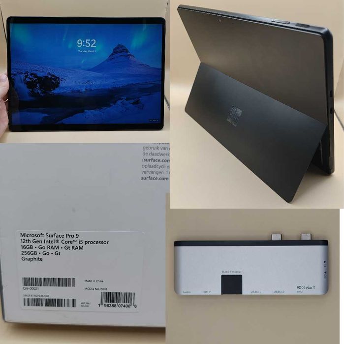 Laptop Tableta 2-in-1 Microsoft Surface Pro 9 | i5 | 256GB | Ca noua