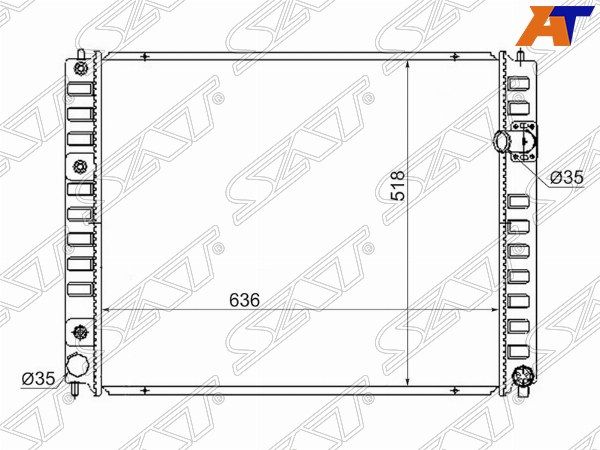 Радиатор Infiniti Ex25