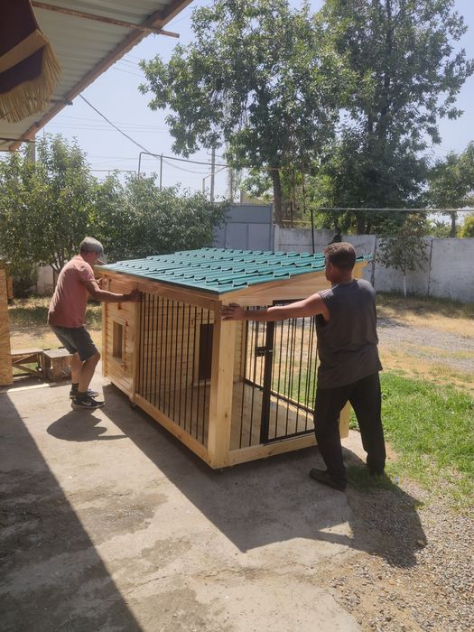 Изготовление на Заказ: будки, вольеры для Собак (чек) разные модели