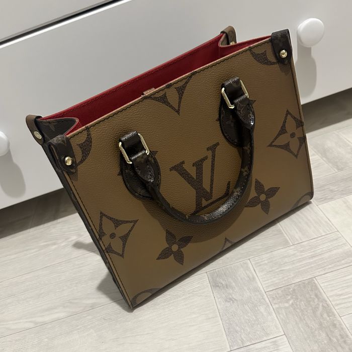 Сумка LV кожа канва