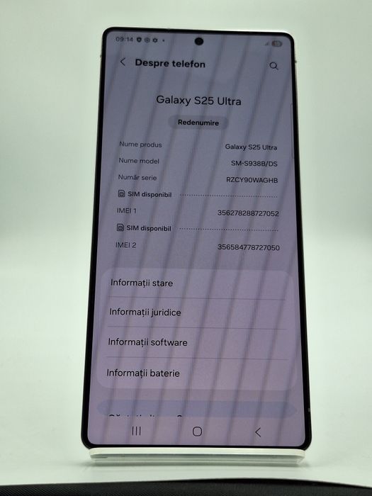 Samsung S25 Ultra 256 Gb 12 Gb ram Factura/Garantie #54757