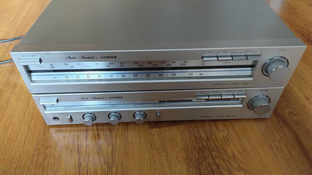 Amplificator vintage Fisher Studio Standard CA-100 si tuner FM-100