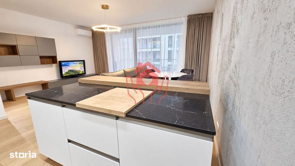 Baneasa Shopping City-3 camere mobilier ROVERE I parc I scoli I garaj
