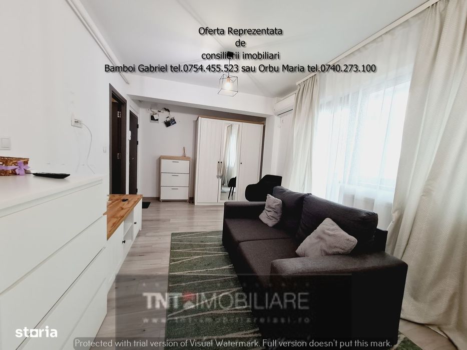 Apartament 1 camera bloc nou + loc de parcare zona Bucium-