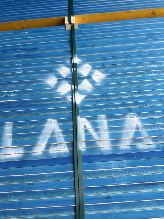 Panou cofraj tip doka, lana cant albastru