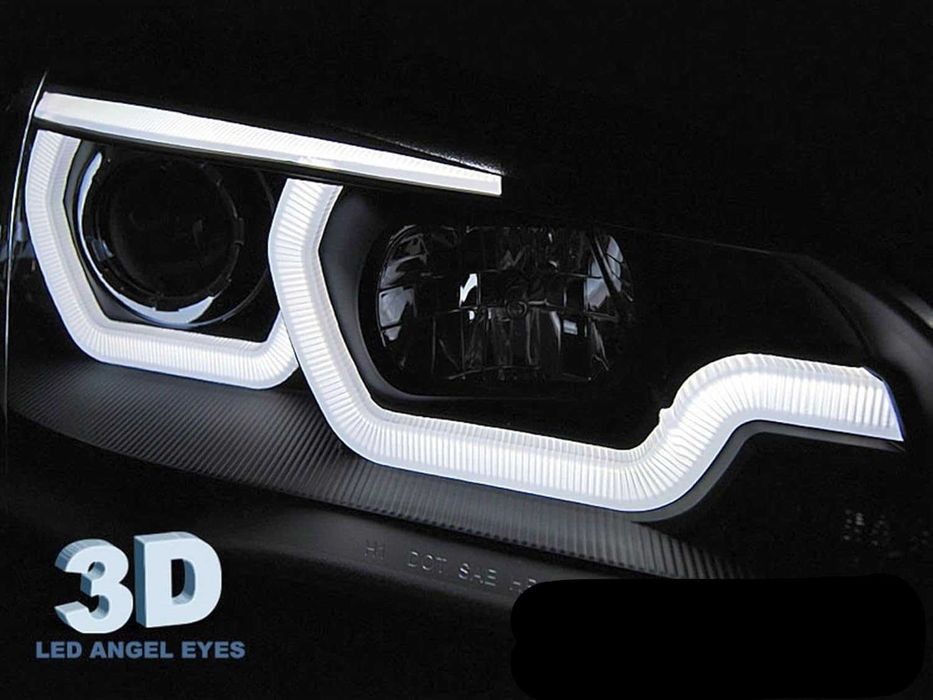 Фарове БМВ Е70 ЛЕД 3Д BMW E70 LED CCFL Angle eyes Тунинг Нови