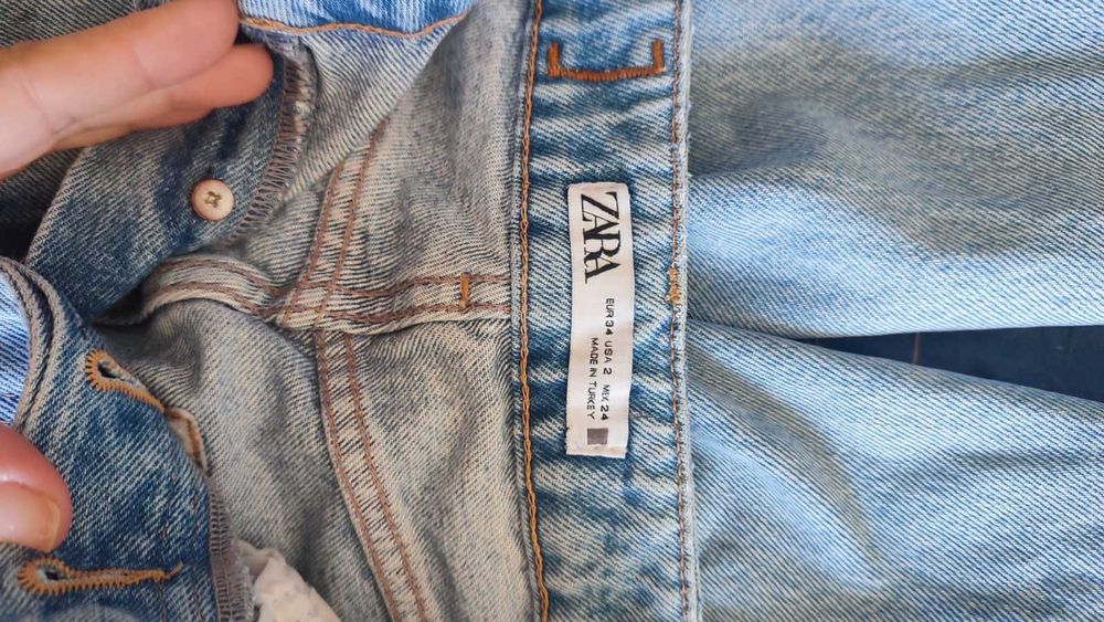 Zara Mom Fit Jeans – 90s Style – Размер 34
