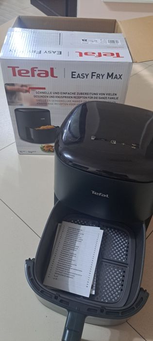 Friteuza cu aer cald Tefal Easy Fry Max EY245310, capacitate 5L, 1500
