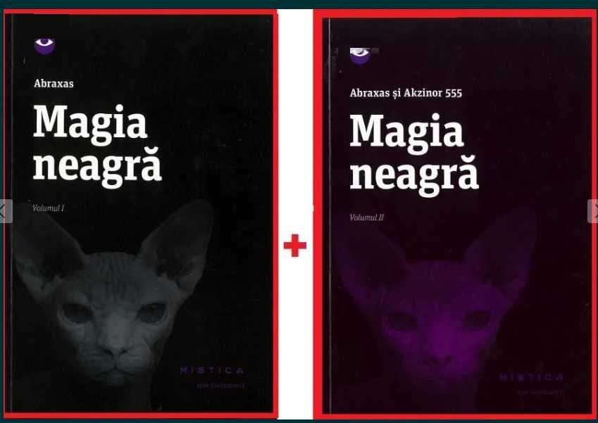 RAR,SET3,MAGIA NEAGRA Abraxas vol 1+2+MAGIA ALBA carte vraji Ritualuri