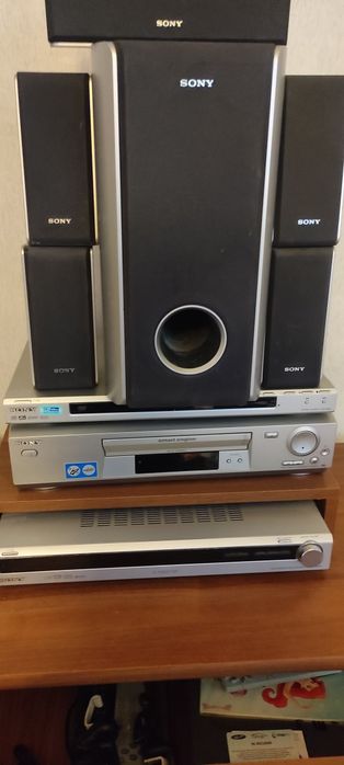 Soni- усилвател с  радиотунер KS800PW, видео с тв тунер -Se620,  DVD-NS32.