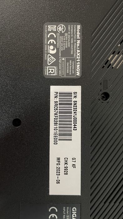 Laptop gaming Gigabyte G7 RTX4060