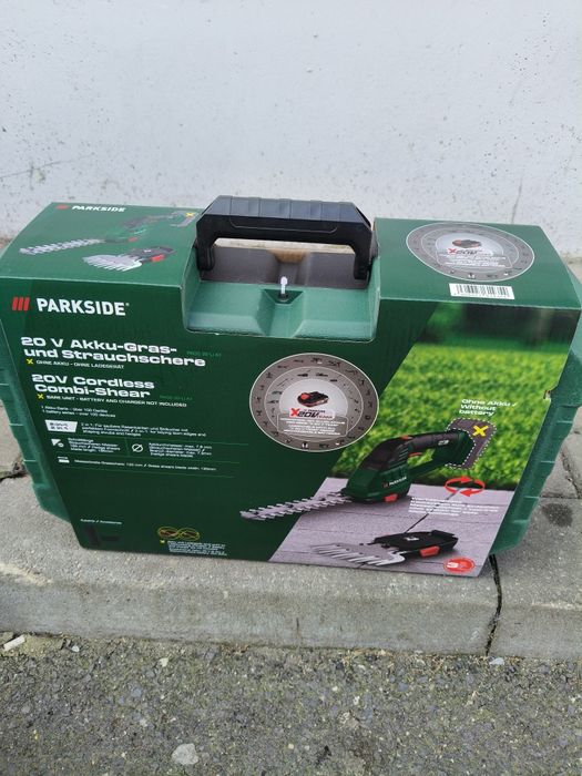 Foarfeca gazon trimmer frezat arbuști parkside