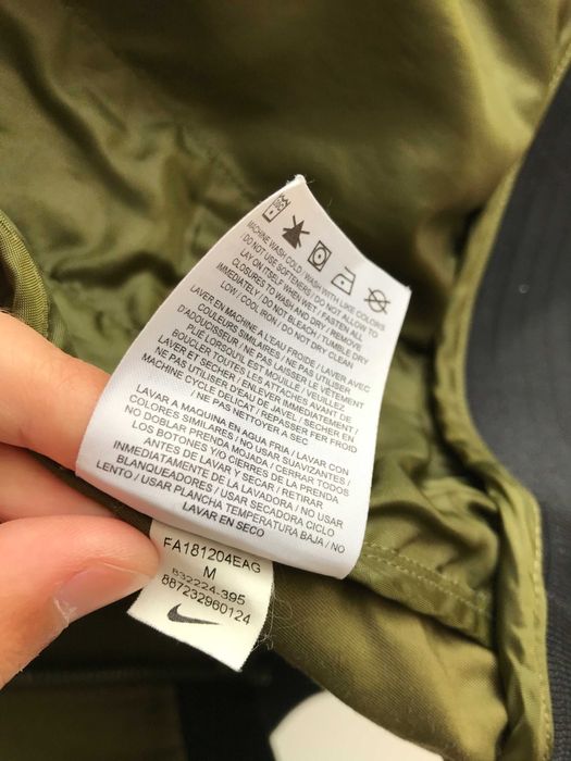 Jachetă bărbătească verde subțire Nike geacă bomber din SUA
