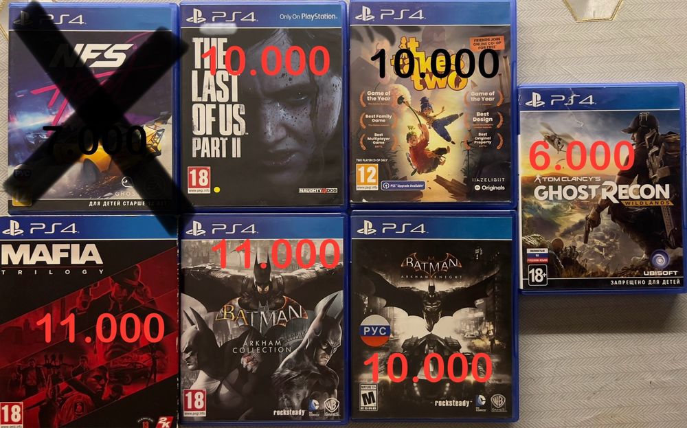 Игры на Ps5 и пс4