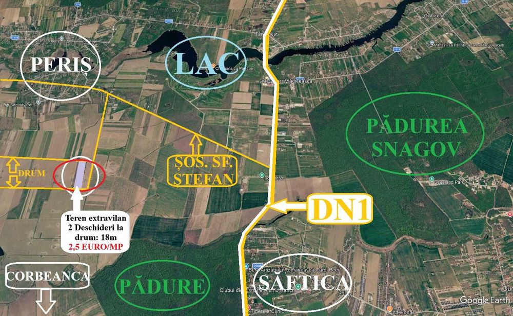DIRECT PROPRIETAR – Teren 8.400 mp în Periș, aproape de Equestria | Ideal investiție, livadă, fermă bio, de recreere etc