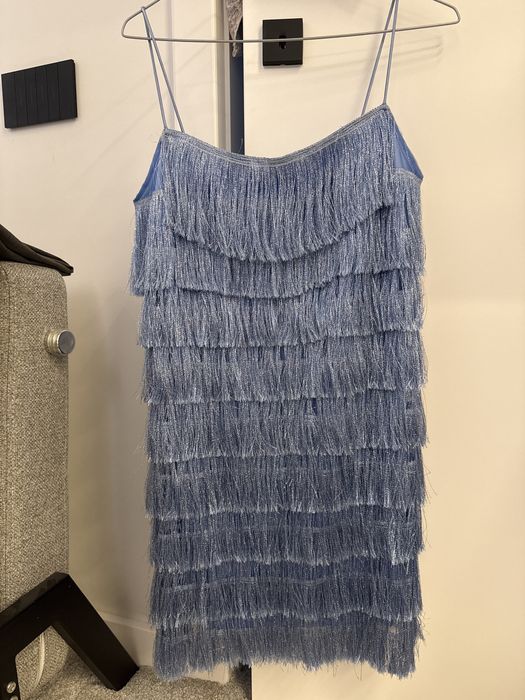Рокля с ресни ZARA