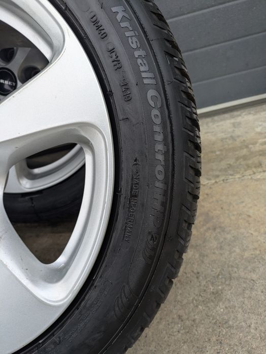 Jante roti Borbet 5x112 R17 + anvelope iarna 225 50 R17