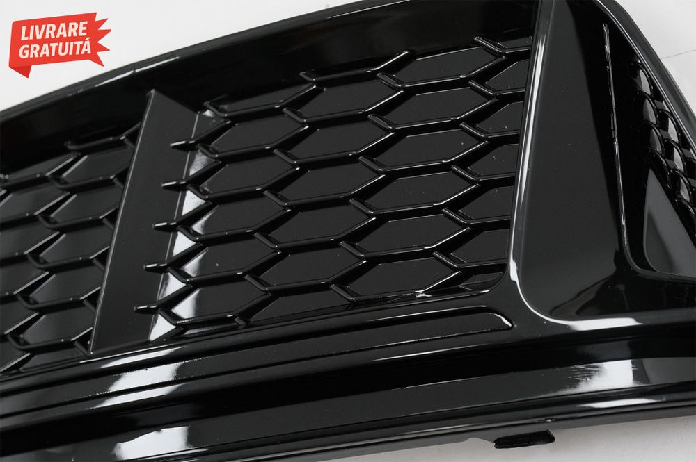 Grile Laterale Audi A4 B9 Sedan Avant (2016-2018) RS4 Design Negru