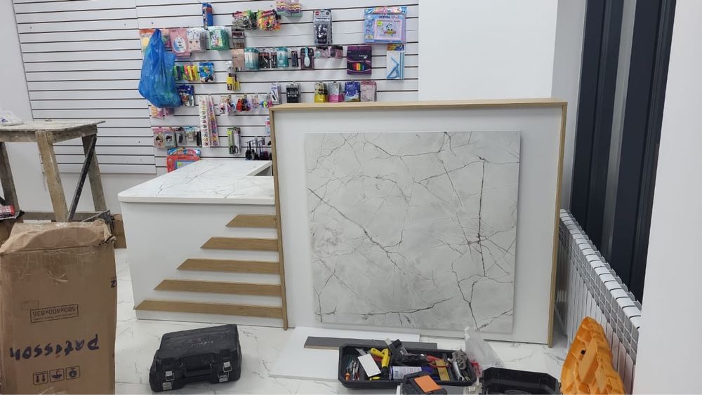 Витрина касса стилаж