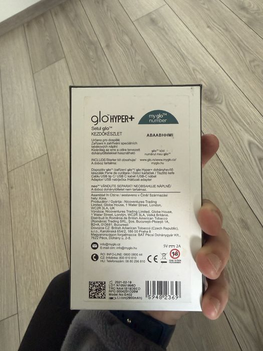 Glo Hyper+ stare foarte bună