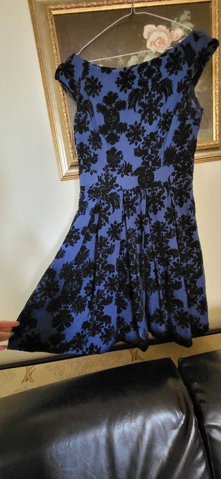 Rochie de seara ocazie Orsay voal cu catifea