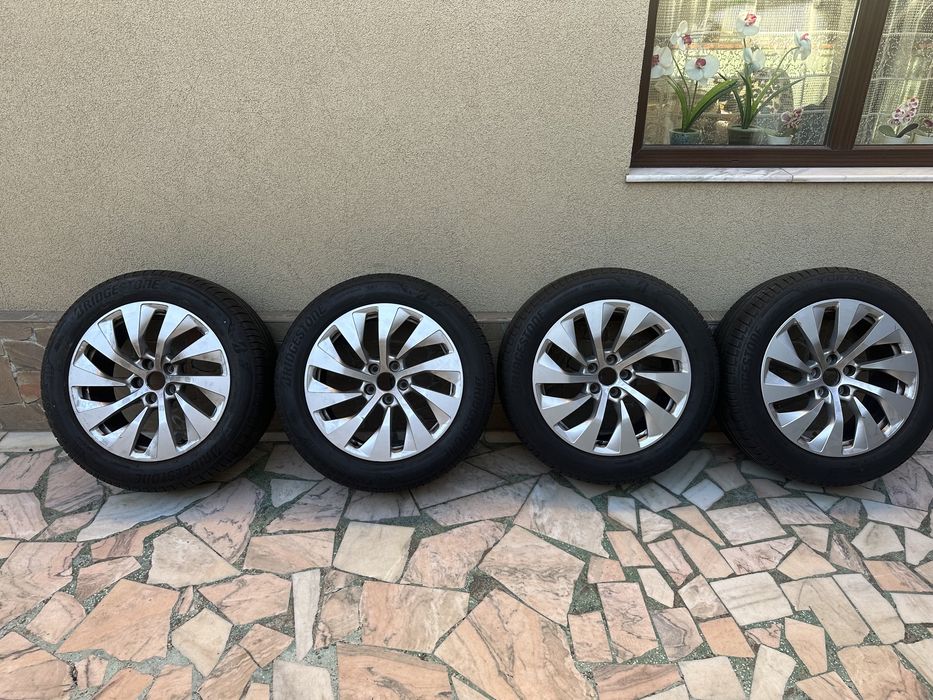 Jante Audi A6/A7/A8 Originale cu Anvelope Vara Bridgestone 225/55/18