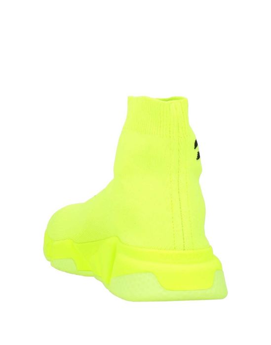 BALENCIAGA Speed Soccer Sneakers Neon Yellow High Top маратонки тип чорап, номер 42, Made in Italy, оригинални!!!