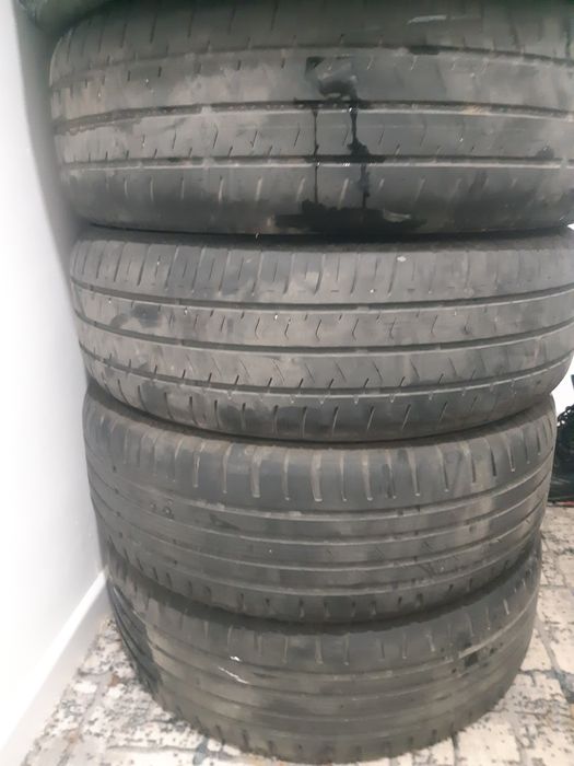 Продам б/у комплект+запаска шин