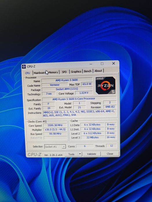 Kit gaming ryzen 5 5600 16 GB RAM b550