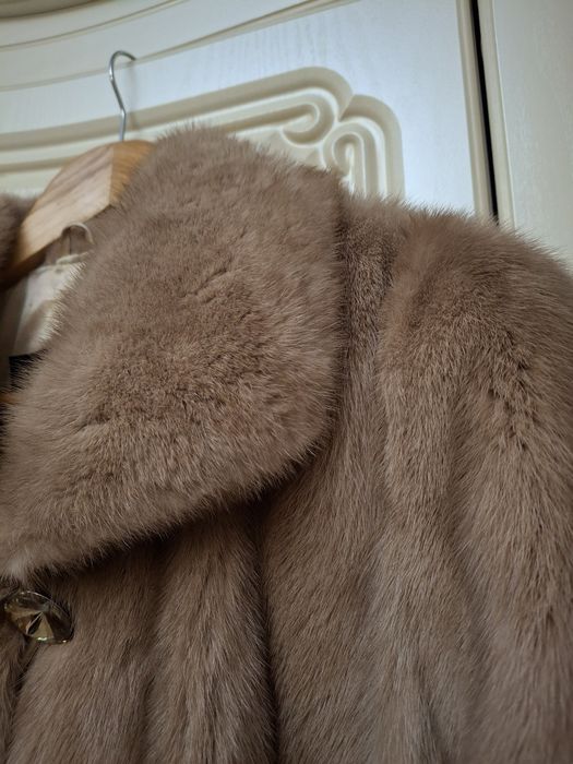 Норковая шуба длинная