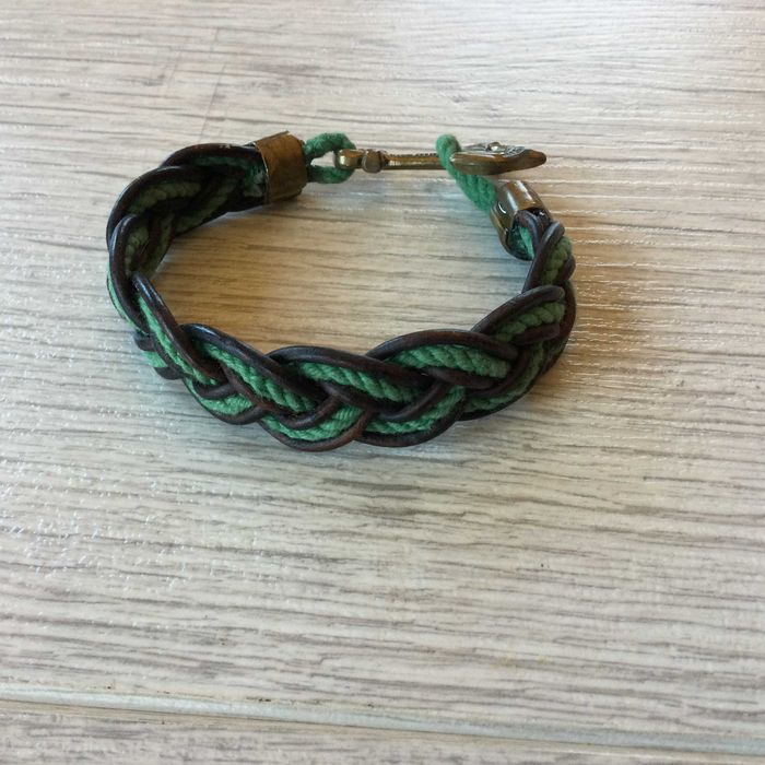 НОВА оригинална мъжка морска гривна с котва BROOKS BROTHERS от САЩ