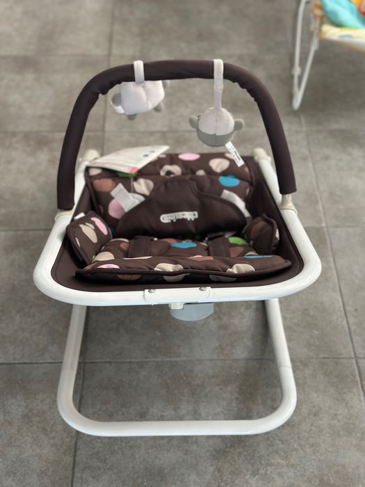 Бебешки шезлонг Бейби Буу шоколад Chipolino, 0+