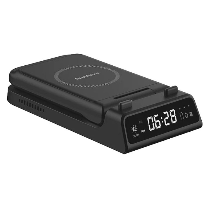 SwanScout 703A - Încărcător wireless 3 în 1 pentru Apple cu ceas