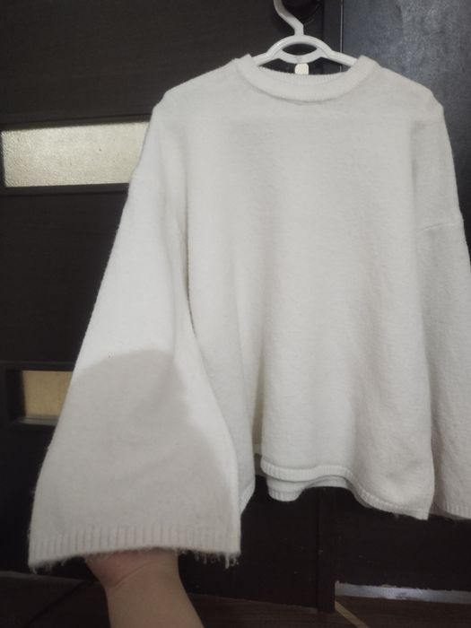 Белый мягкий свитер женский размер 44-48