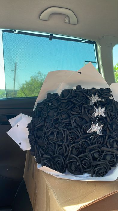 Букети от рози от фоамени и сатенени рози!