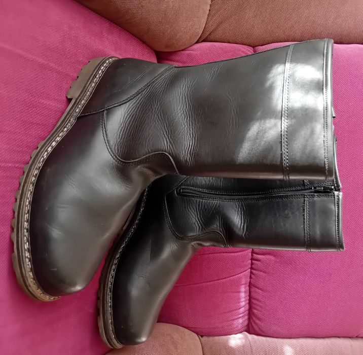 Cizme vanatoare, piele si blana naturala, Steinkogler marimea 48