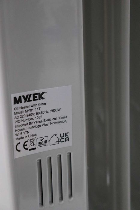 MYLEK маслени радиатори 2500W,регулируем термостат и 24-часов таймер