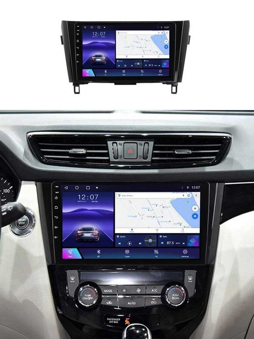 Navigatie Android 14 NISSAN QASHQAI J11 1/8 Gb Waze CarPlay CARPLAY