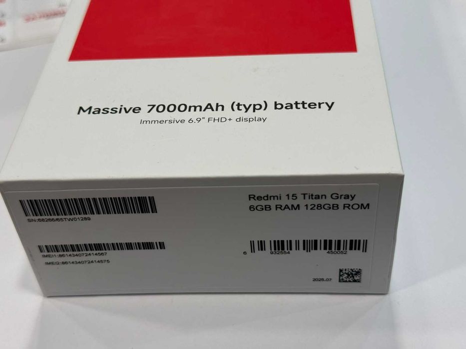 Redmi 15 – 6GB RAM / 128GB