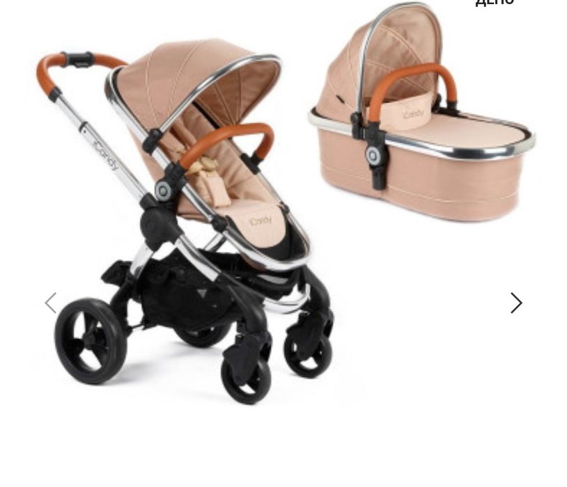 Количка I CANDY PEACH-летен и зимен кош като нови ,плюс аксесоари