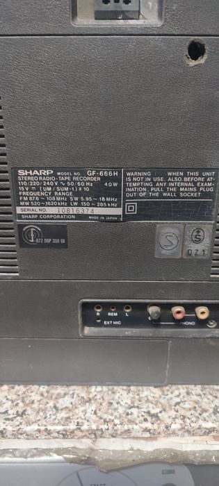 Sharp dublu Casetofon GF-666-H