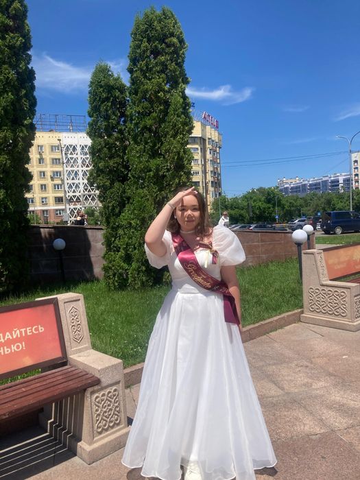 Лёгкое белое платье | Идеально на выпускной