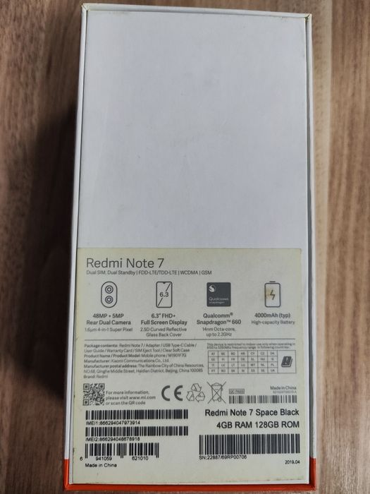 RedMi Note 7 Global 4/128gb