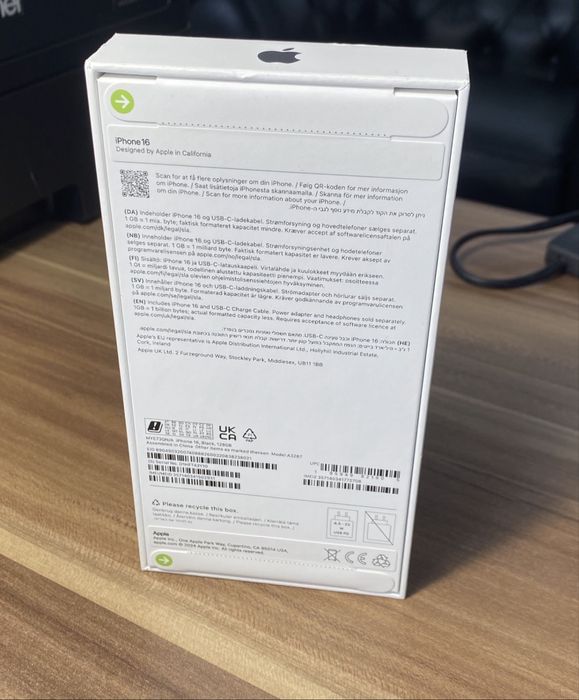 iPhone 16 - Black , 128 GB Sigilat