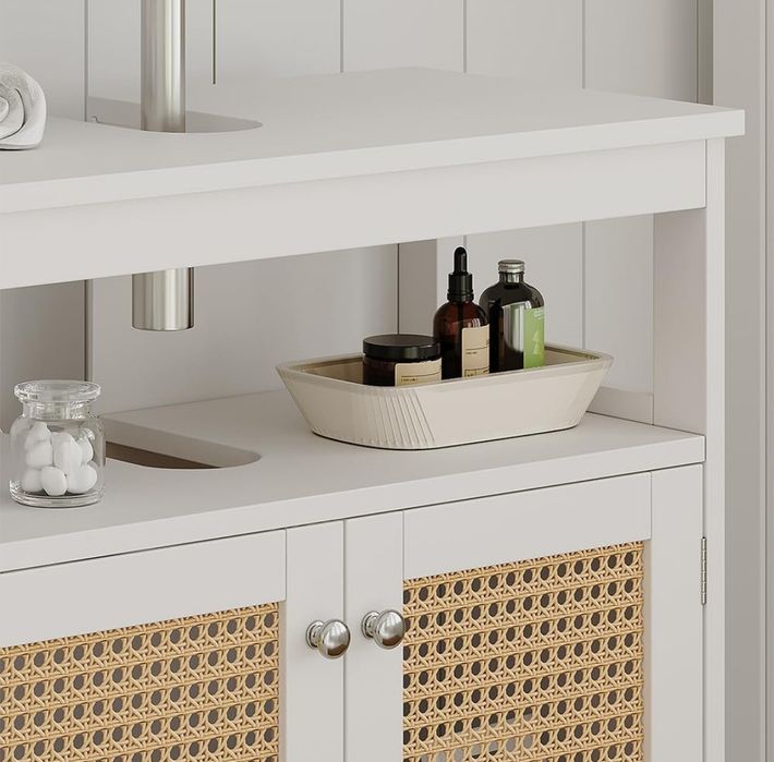 Шкаф за подмивка MDF + ратан 5683