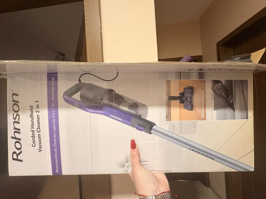 Прахосмукачка Rohnson Corded Handheld Vacuum Cleaner 2 in 1