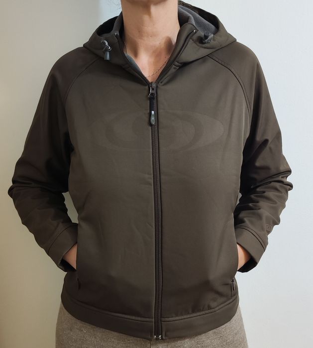 Jachetă Softshell Salomon – Protecție Vânt/Ploaie – Khaki/Olive